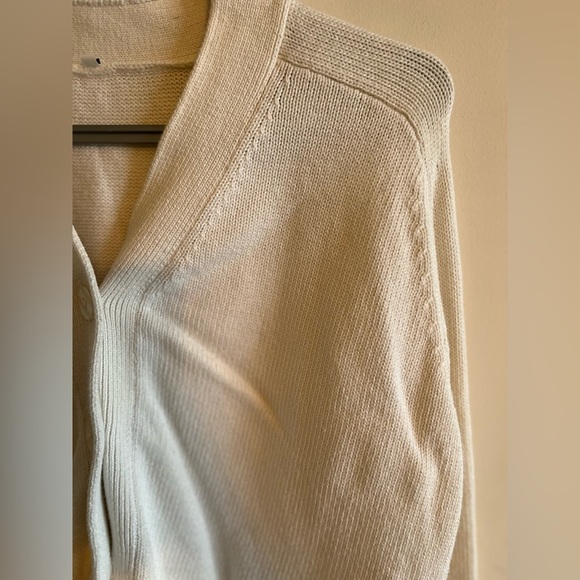 Muji Knit White Cardigan - Picture 8 of 9